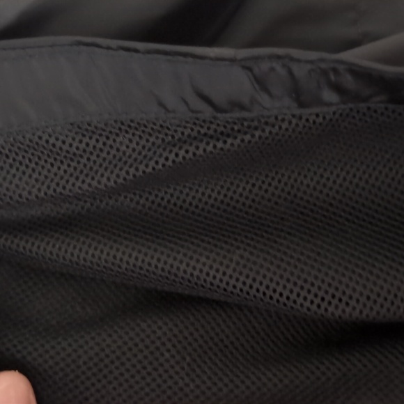 New Lucky Brand Long Black Rain Coat Windbreaker Jacket Packable Small - Picture 9 of 12